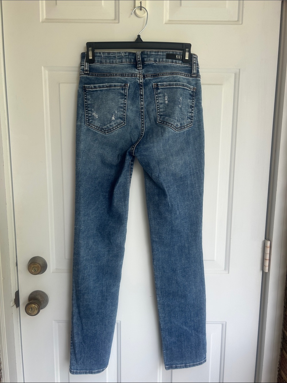 Kut From The Kloth Catherine Boyfriend Distressed Skinny Jeans - Picture 8 of 10